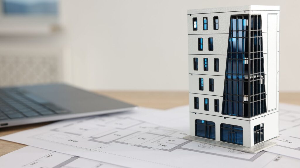 plan 3D pour un aménagement de bureau