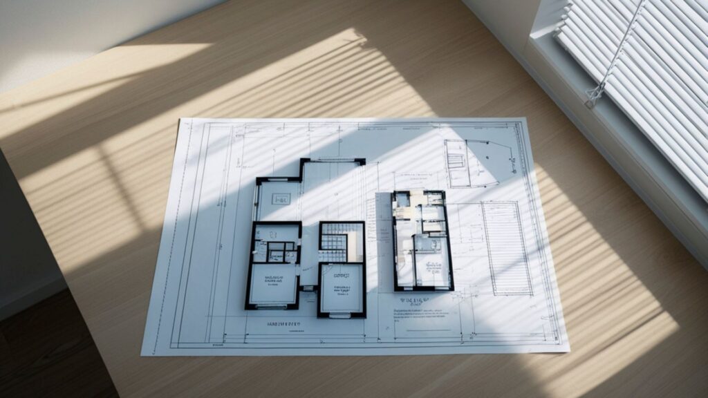 plan pour un aménagement de bureau