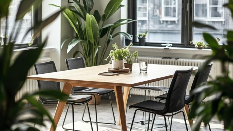 table polyvalente pour coworking